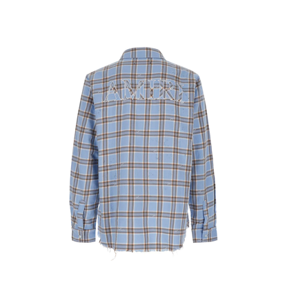 Checkered Print Cotton Shirt - Image 2