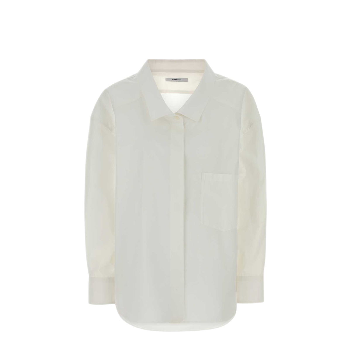 Wide Collar Long Sleeve Shirt - Image 1