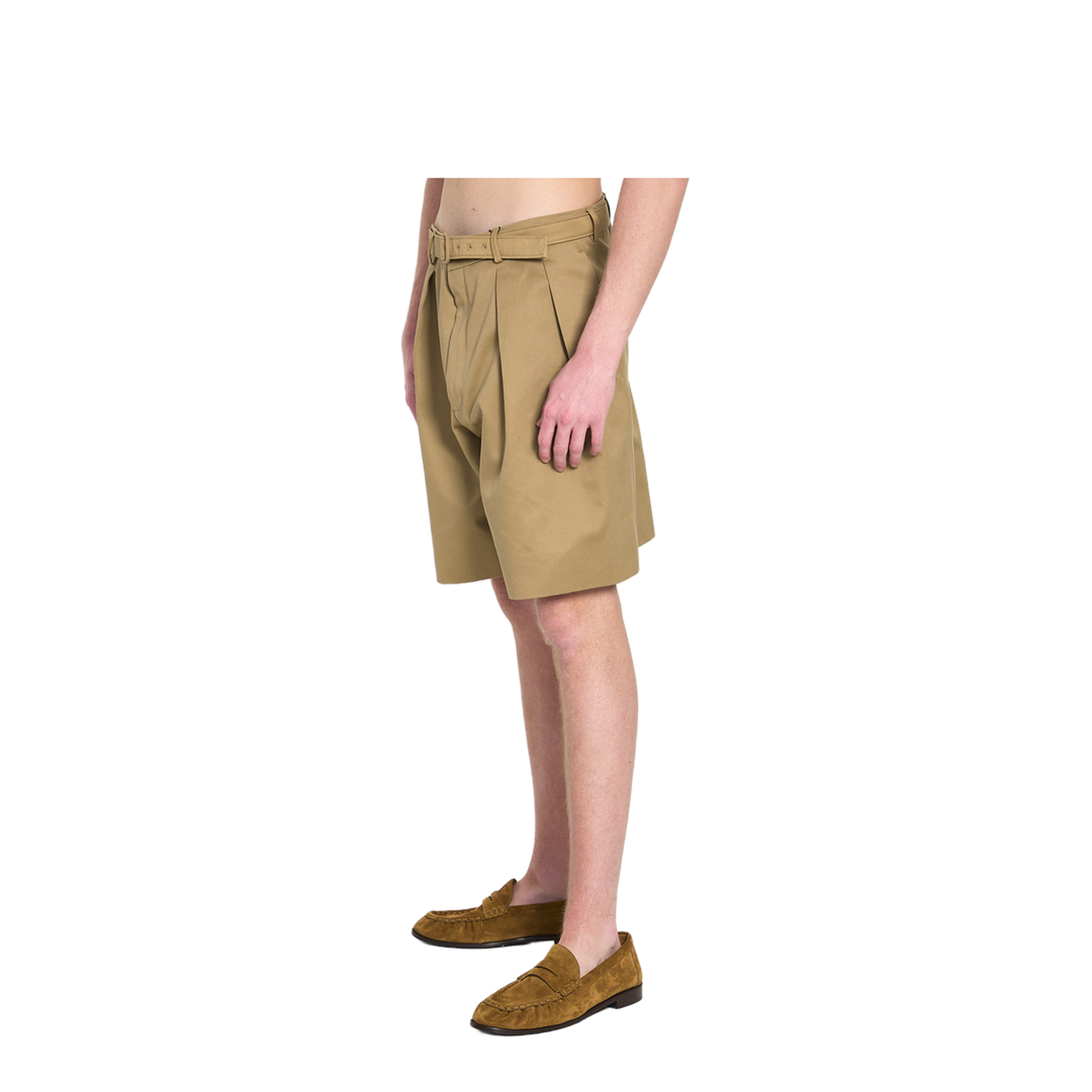 Cotton Drill Shorts with Belt - Image 2