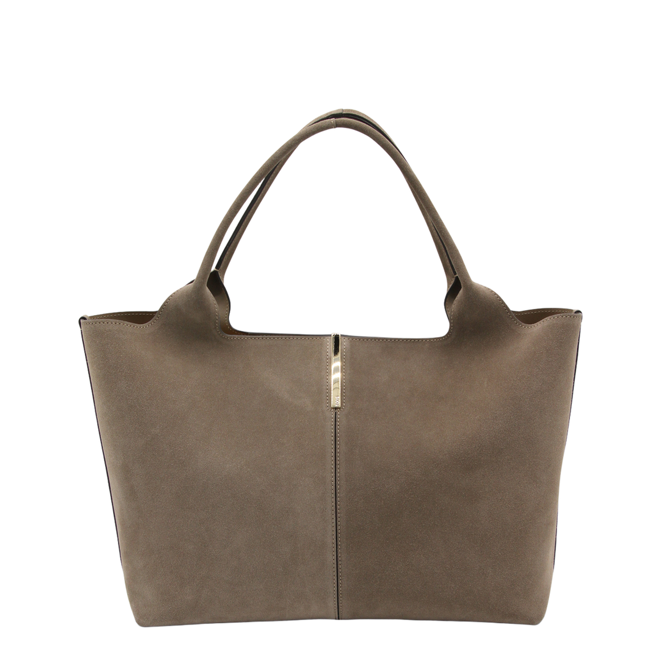 Medium Small Suede Shopping Bag - Beige - Image 2