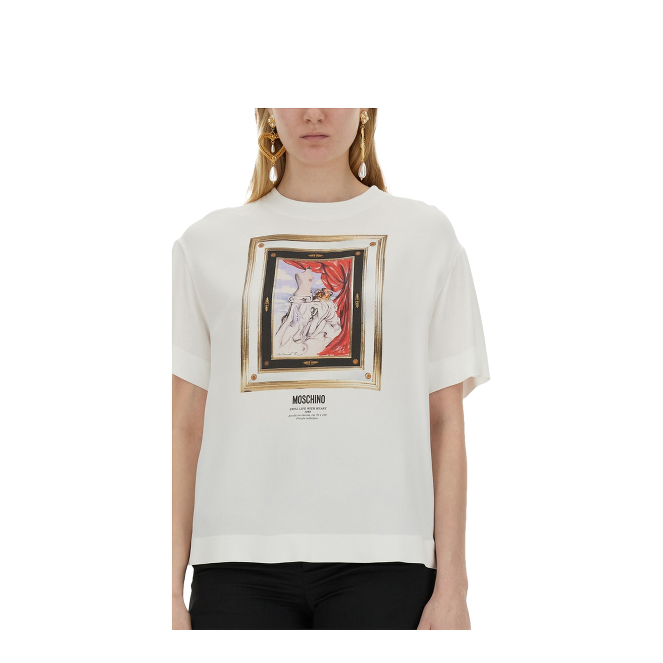 ENVER SATIN BLOUSE STILL LIFE WITH HEART - Image 4