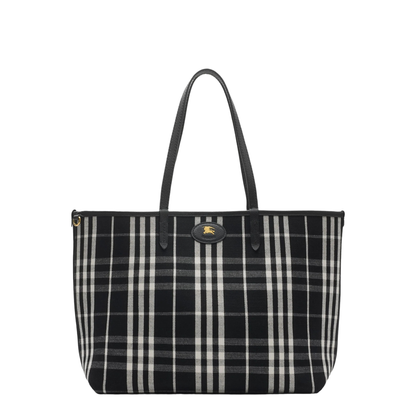 Bloomsbury Medium Calfskin Tote - Black/Calico Beige - Image 1