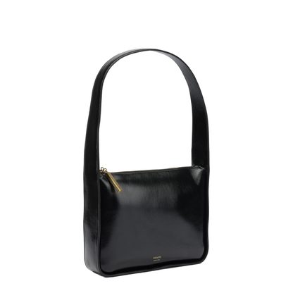 Lori Squared Calfskin Shoulder Bag - Black - Image 2