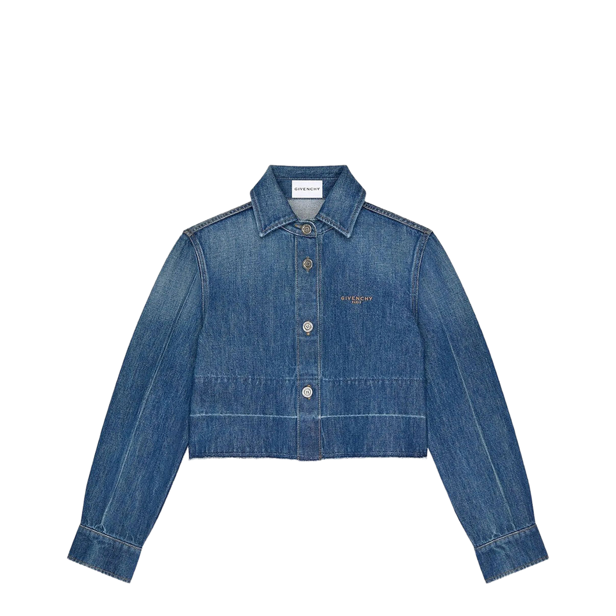 Shirt in Medium Blue Denim - Image 1