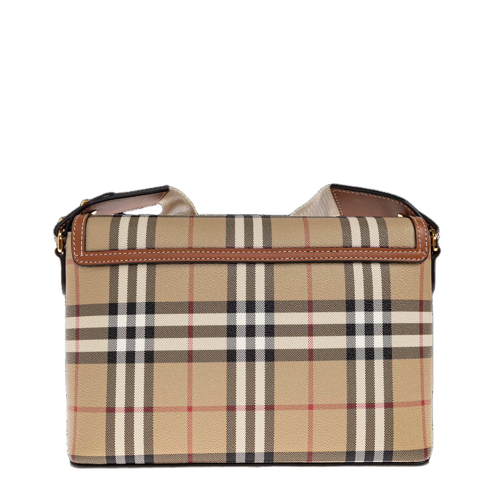 Burberry Note Bag in Vintage Check (Archive Beige/Briar Brown) - Image 3