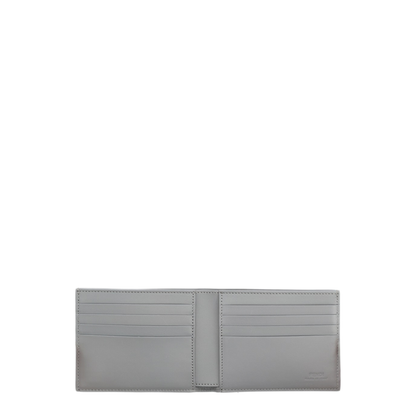 Squared FF Wallet Light Gray Calf Leather - Image 3