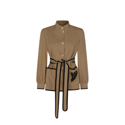Caban Embroidered Logo Jacket - Image 2