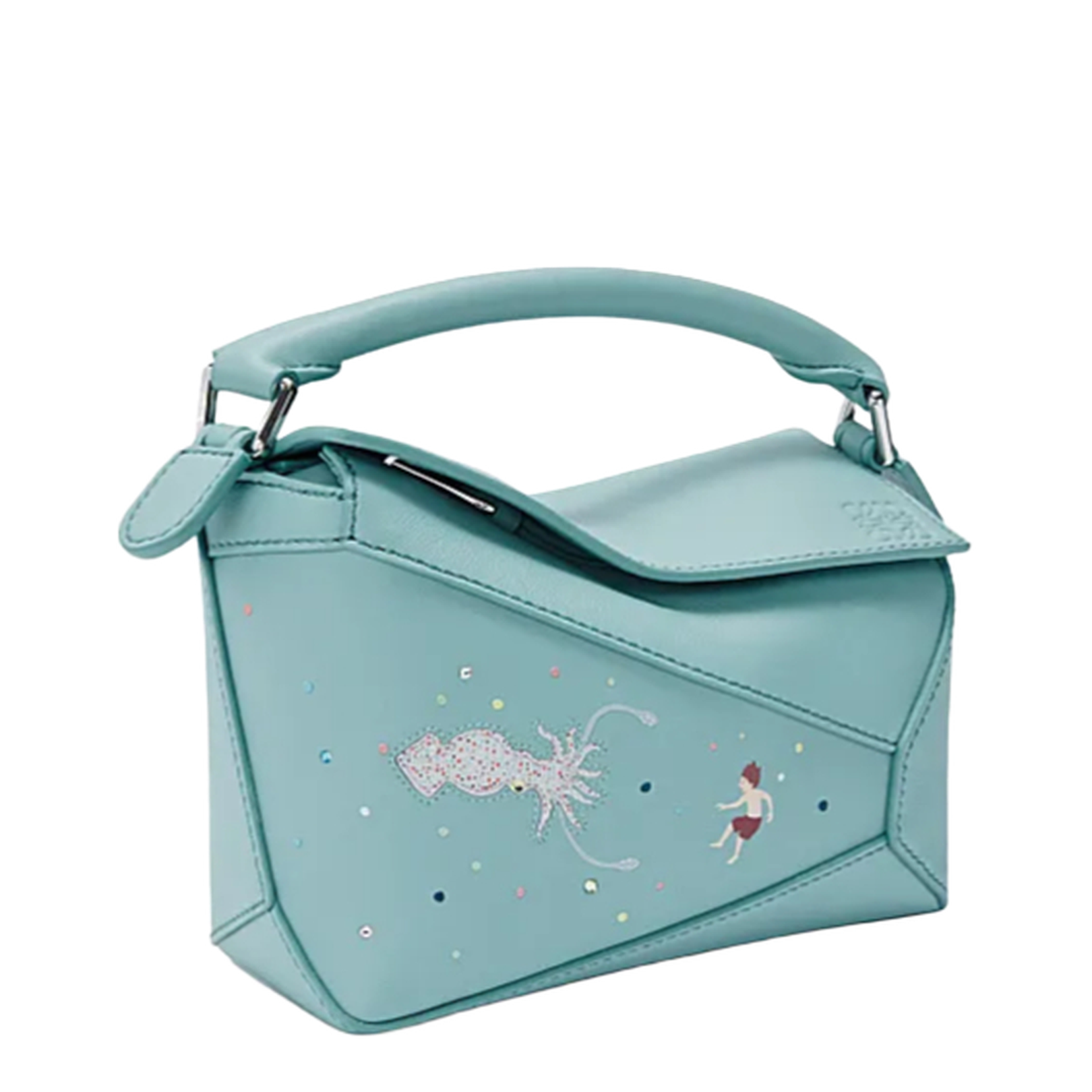 Light Blue Mini Puzzle Bag - Image 2