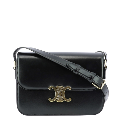 Classique Triomphe Bag in Shiny Calfskin - Black - Image 1