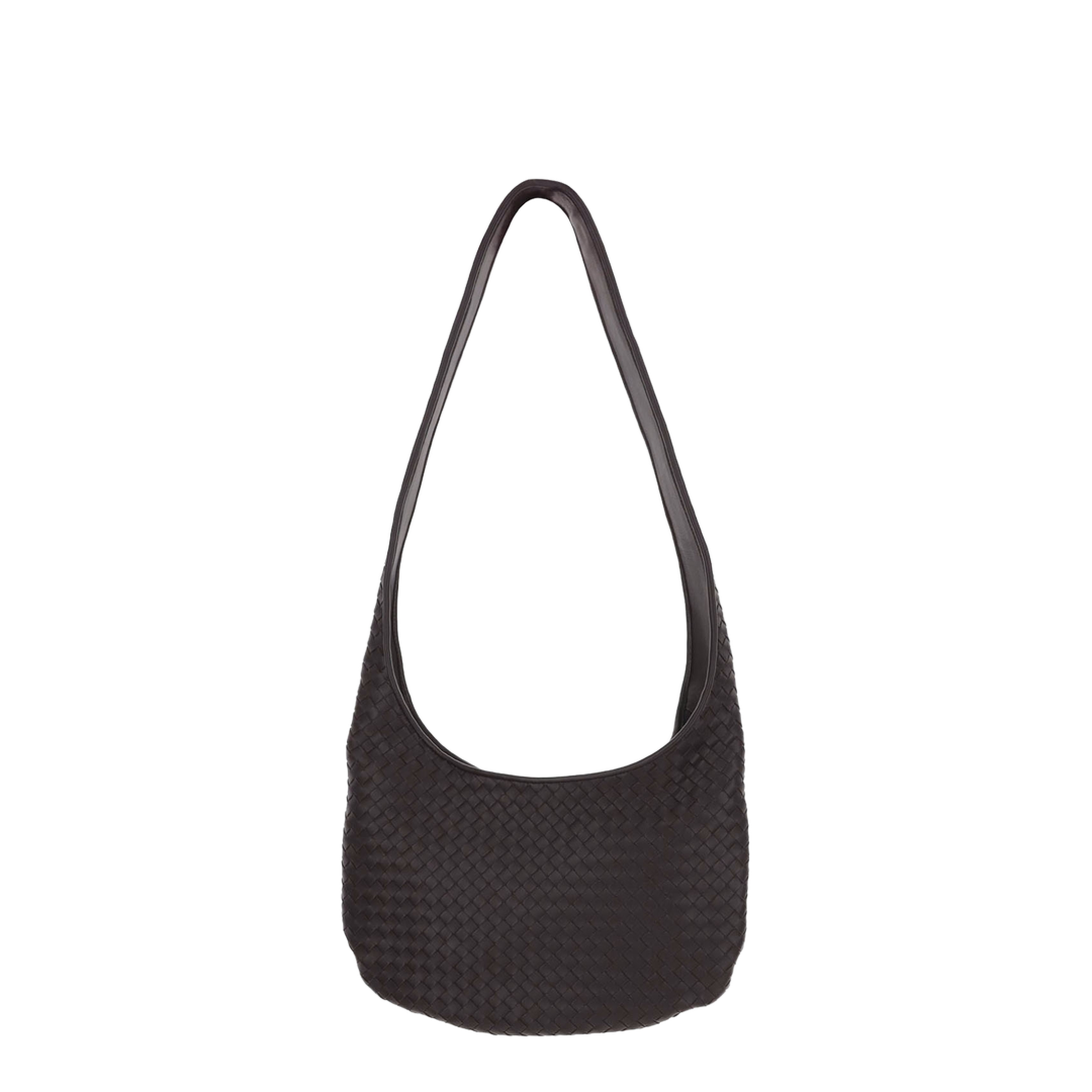 Veneto Medium Lambskin Shoulder Bags - Brown - Image 1