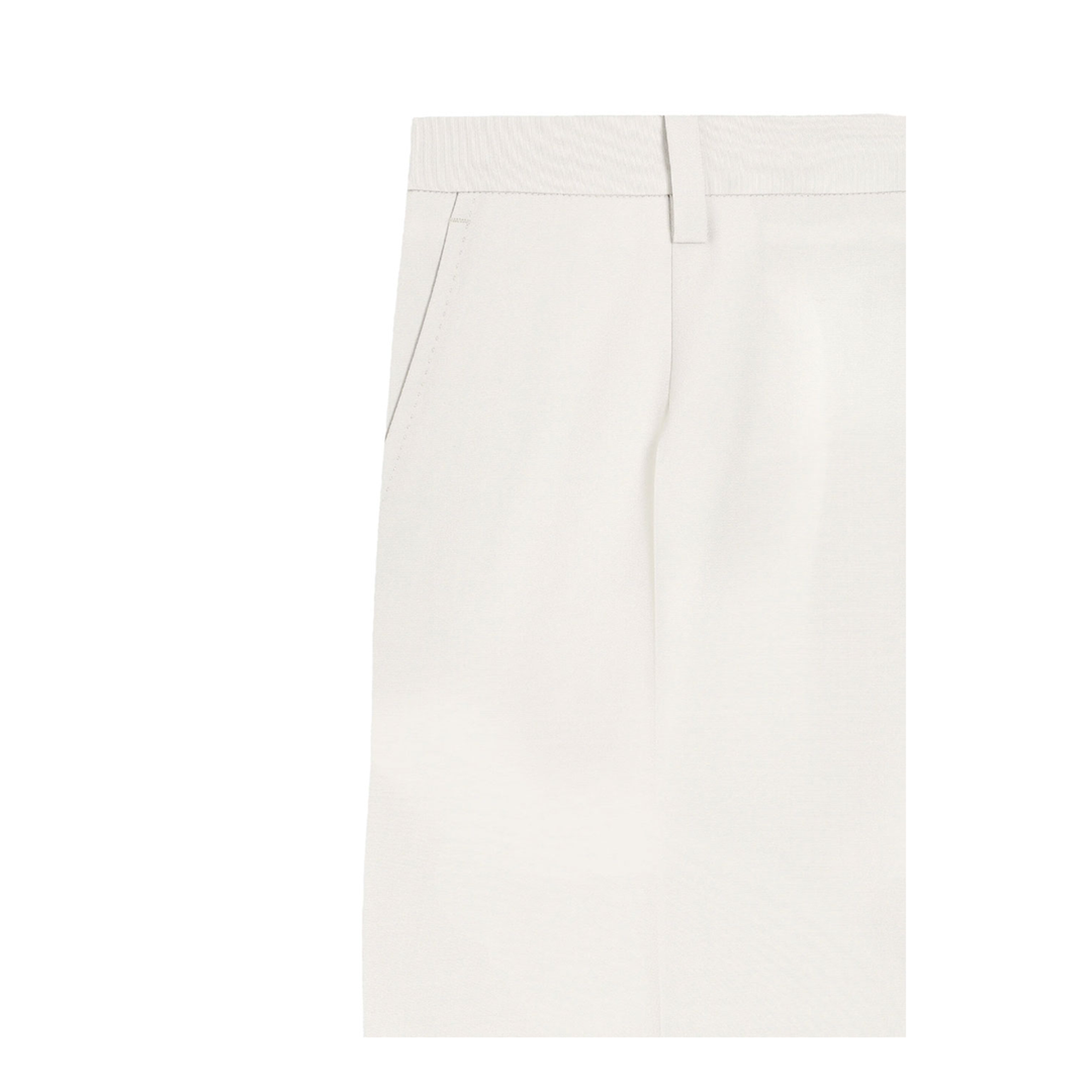 Wool Poplin Trousers - Image 3