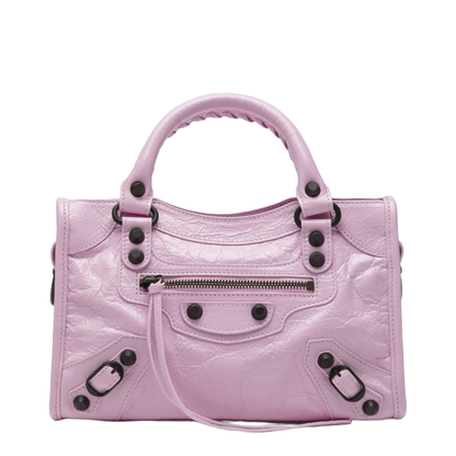 Le City Mini Arena Lambskin Top-Handle Bag - Bubbly Pink - Image 1
