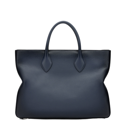 Star-Shaped Large Calfskin Tote Bag - Midnight Blue - Image 3