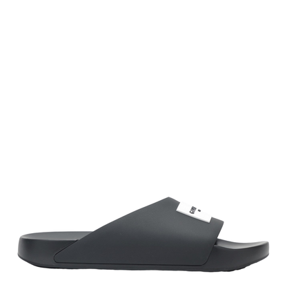 Label Flat Mules in Black Rubber - Image 1
