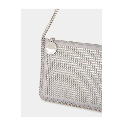 Falabella Small Fabric Shoulder Bag - Silver - Image 3