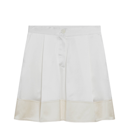 Mini Panelled White Skirt - Image 1