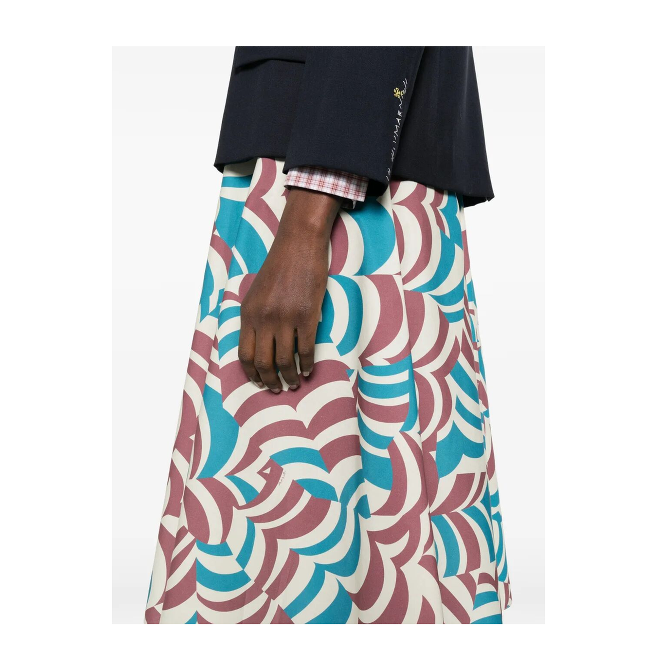 Printed Cotton Midi Skirt - Image 5