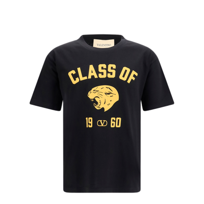 Panther Print Cotton T Shirt - Image 1