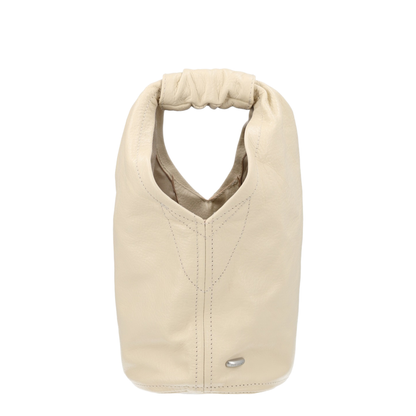 Fofinho Drip Vegetable-Tanned Full-Grain Leather Shoulder Bag - Deep Ecru Leather - Image 1