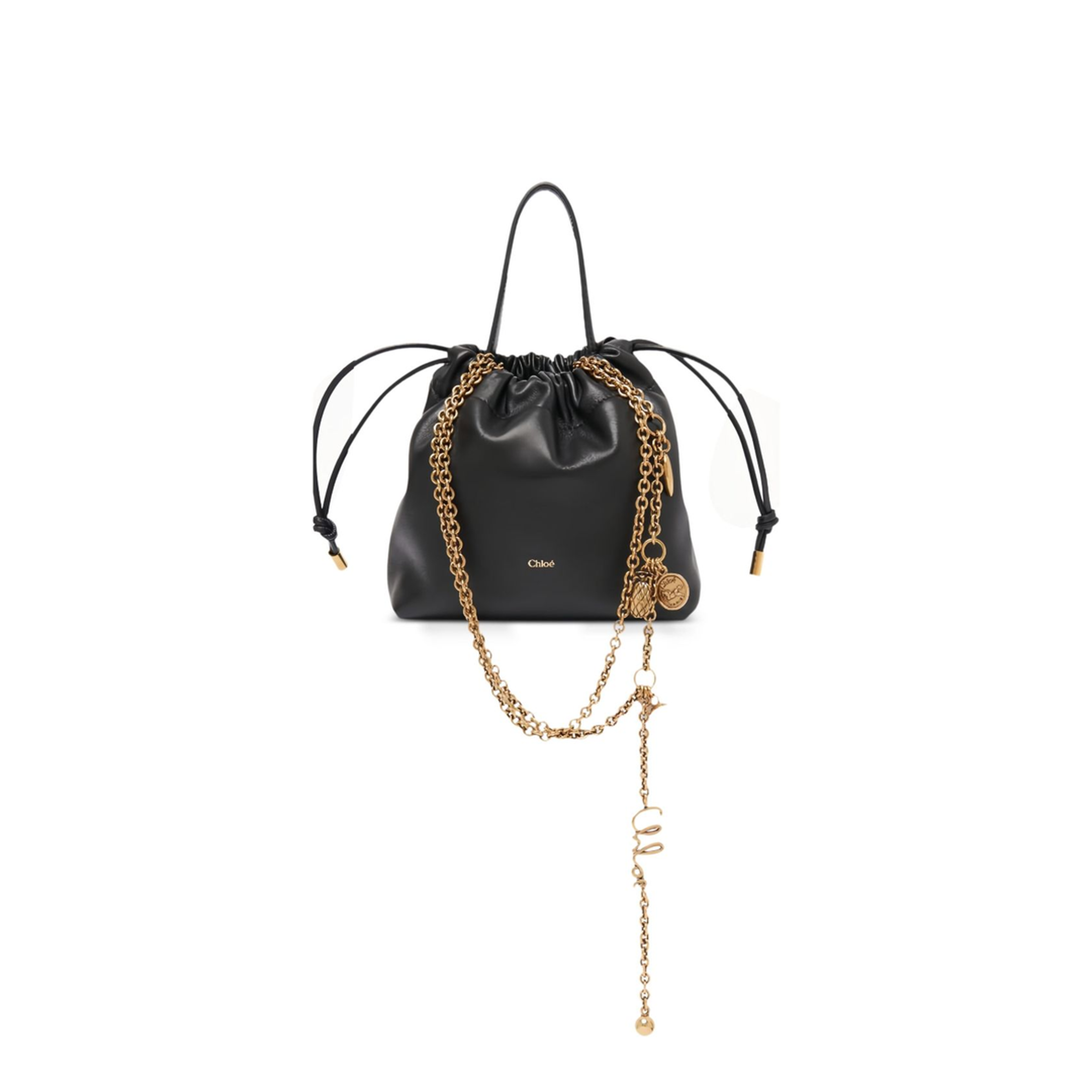 Icons Mini Lambskin Shoulder Bag - Black - Image 1