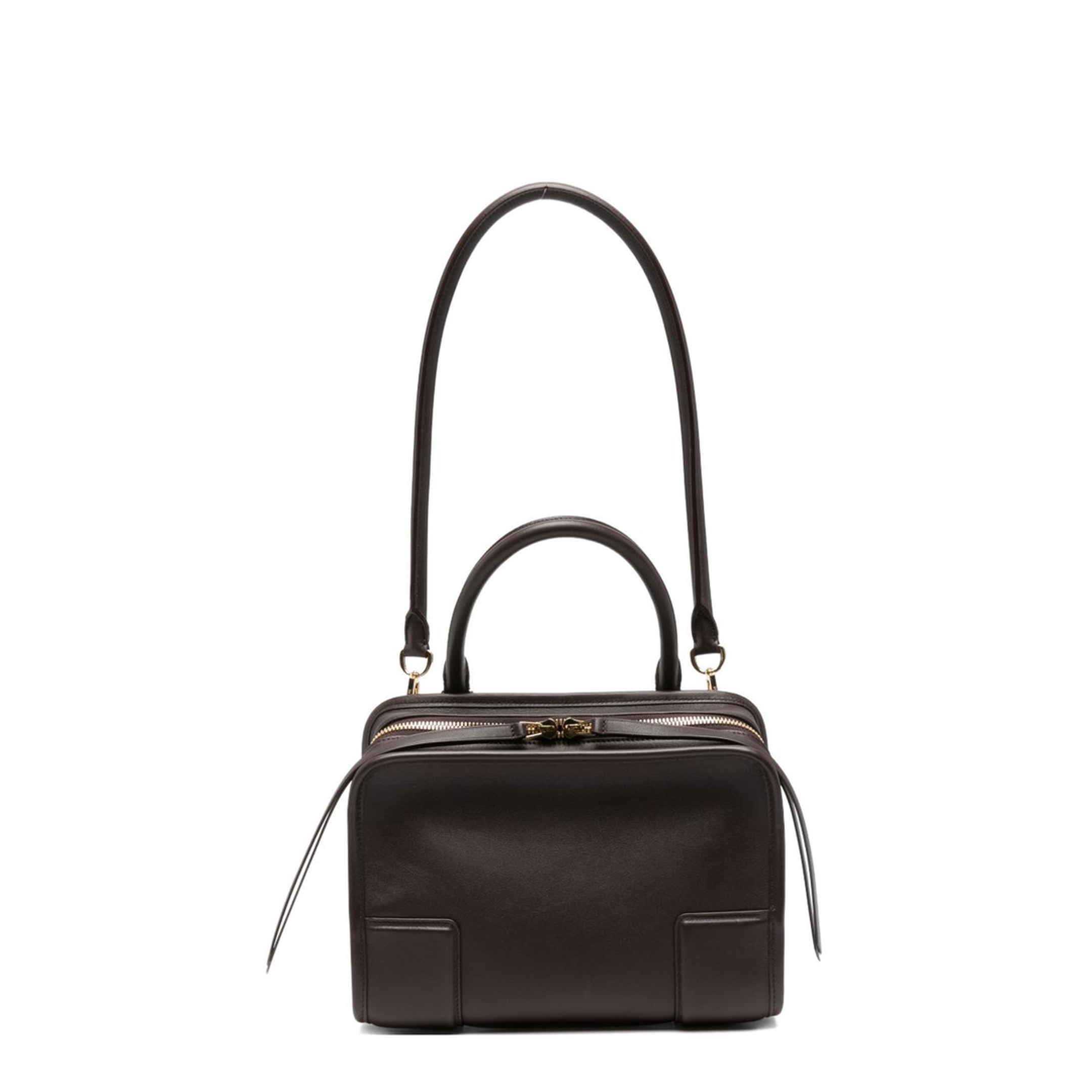 Amazona Small Calfskin Handbag - Dark Chestnut - Image 1