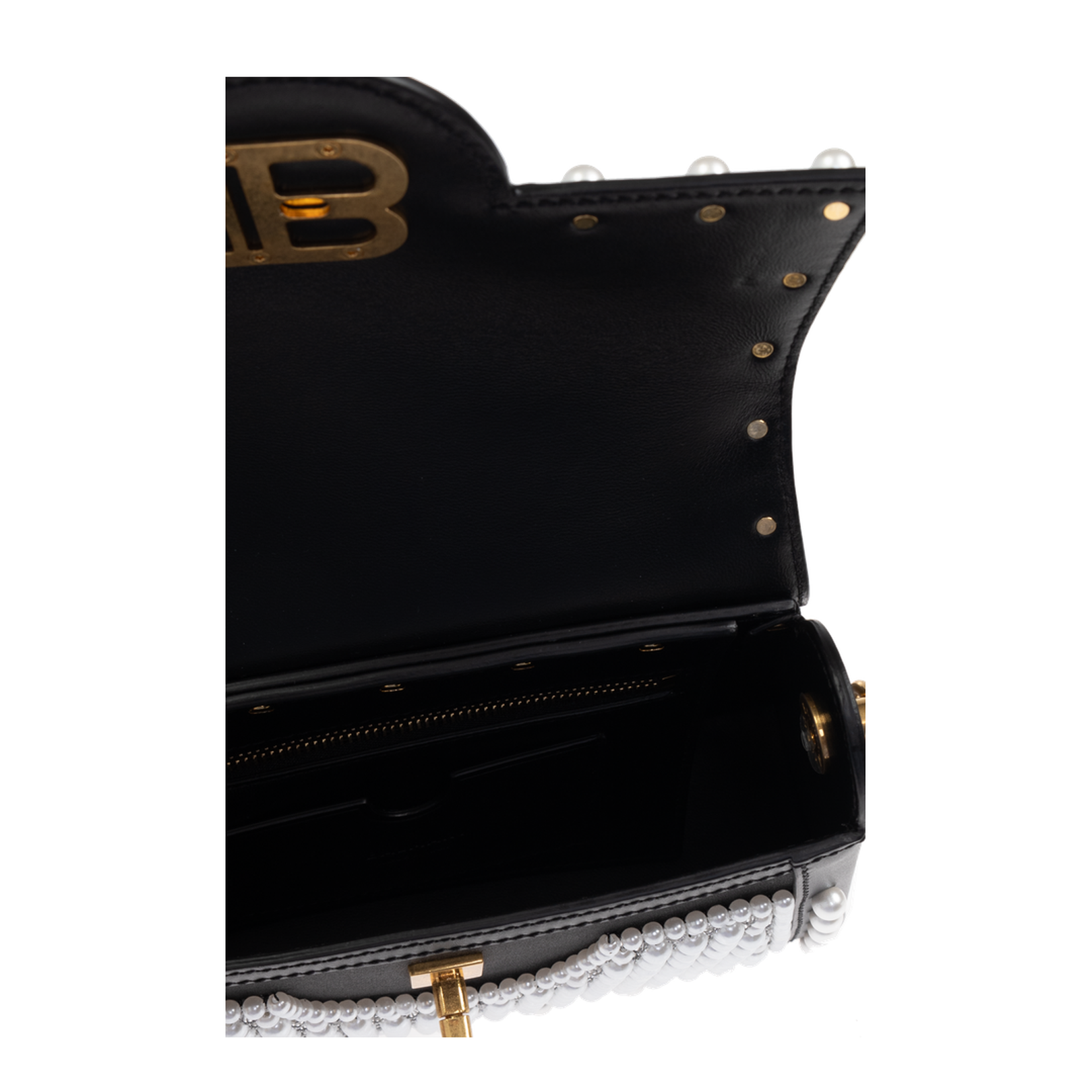 B-Buzz Dynasty Bag in Leather and Embroidered Satin - Image 5