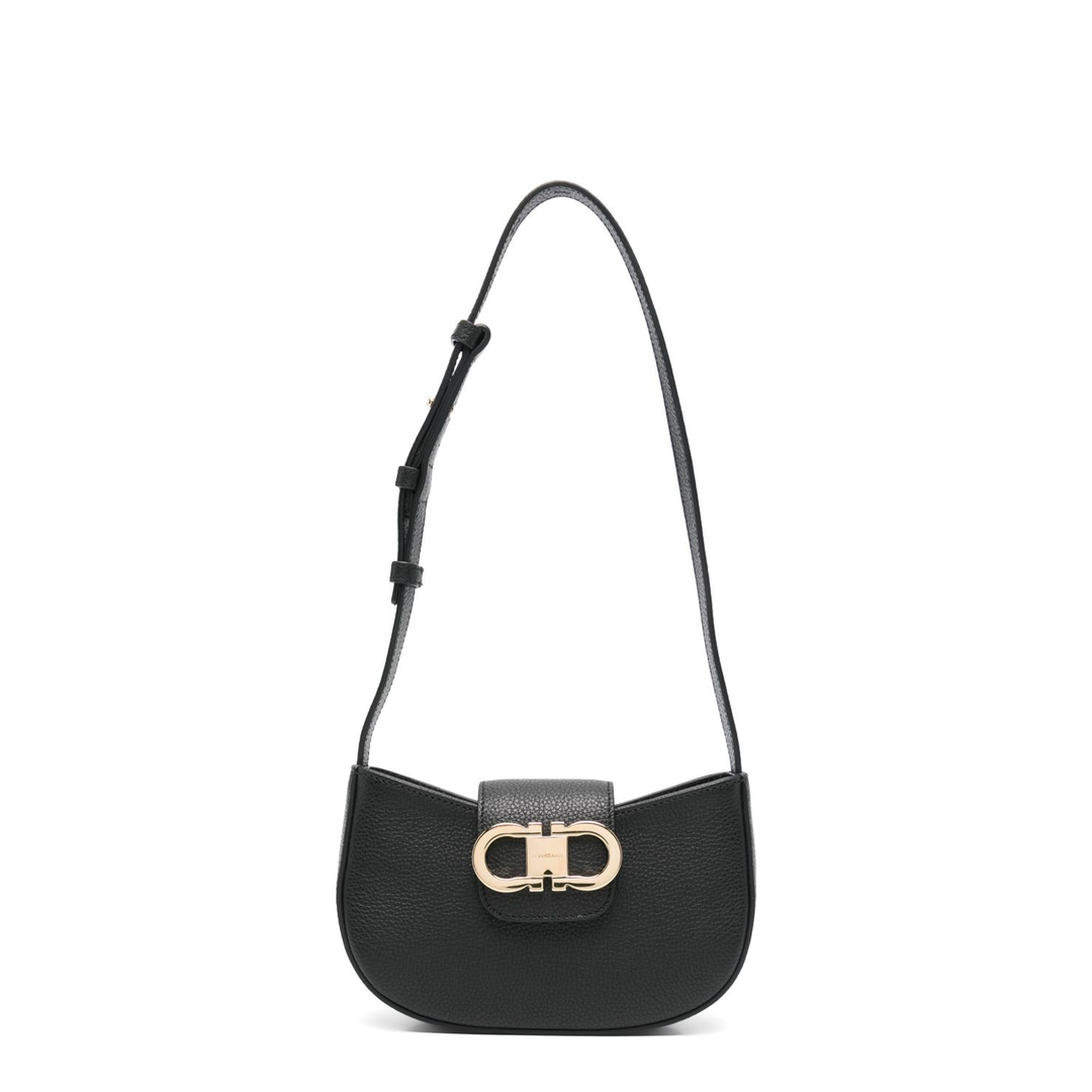Minibag Double Gancino Small Leather Goods Black - Image 1