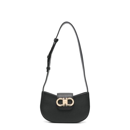Minibag Double Gancino Small Leather Goods Black - Image 1