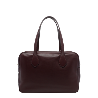 Monili Suede Shoulder Bag - Burgundy - Image 3