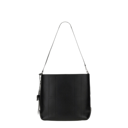 Hocket Medium Calf Leather Hobo Bag - Black - Image 3