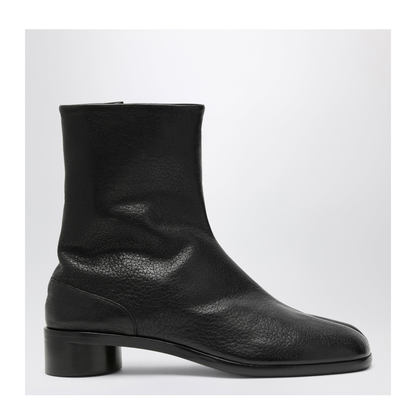 Tabi Leather Ankle Boots in Black - Image 1