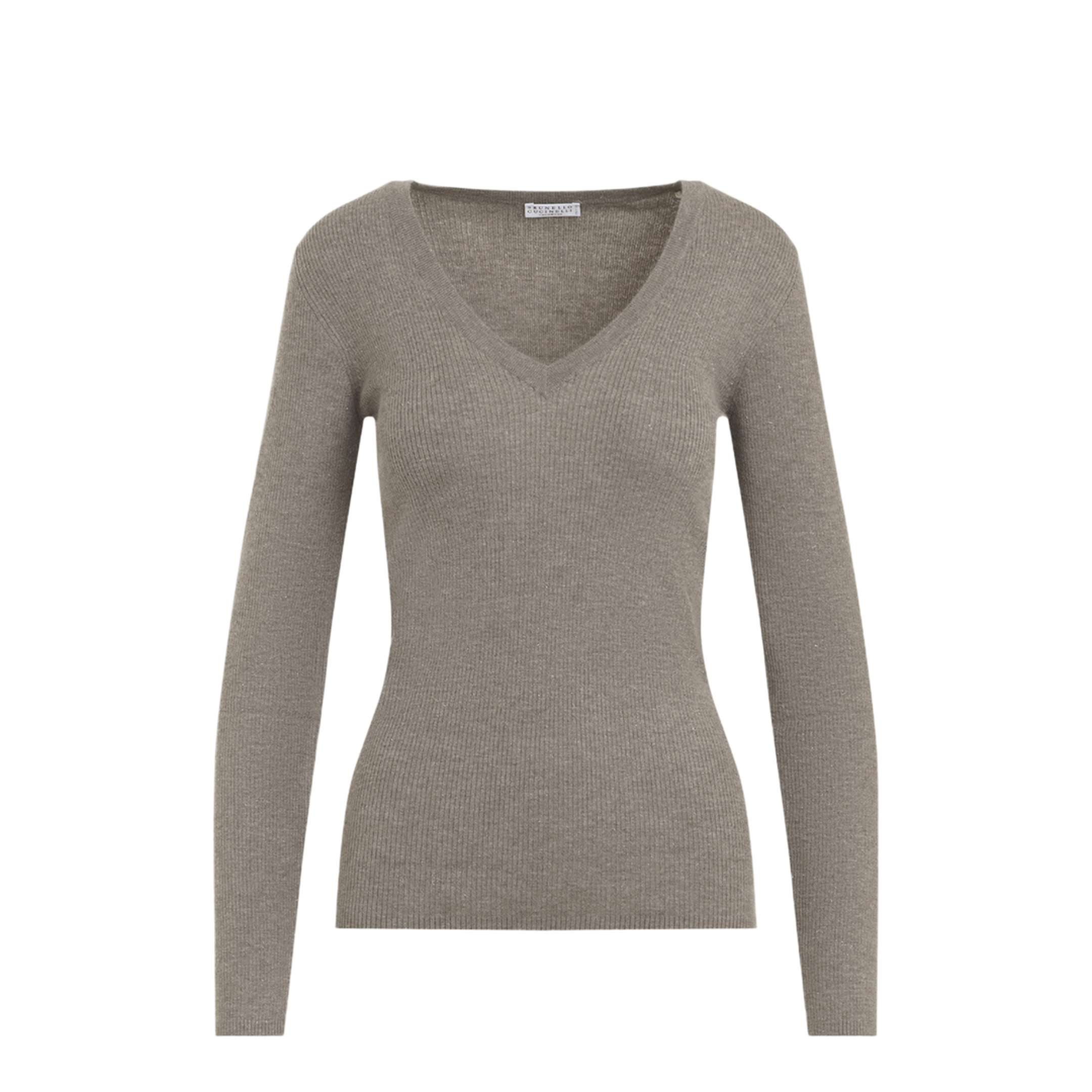 Ribbed V-Neck Sweater - Image 3