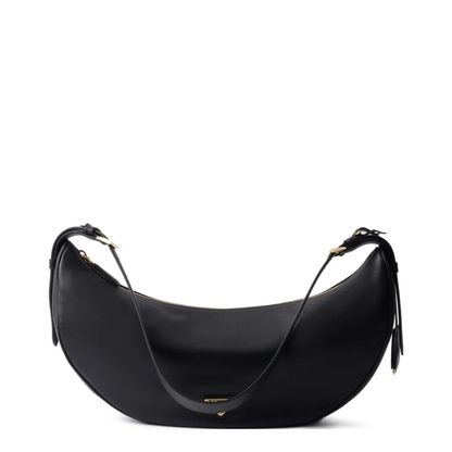 Medium Calf Leather Handbag - Black - Image 1