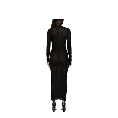 Long-Sleeved Midi Dress - Image 2