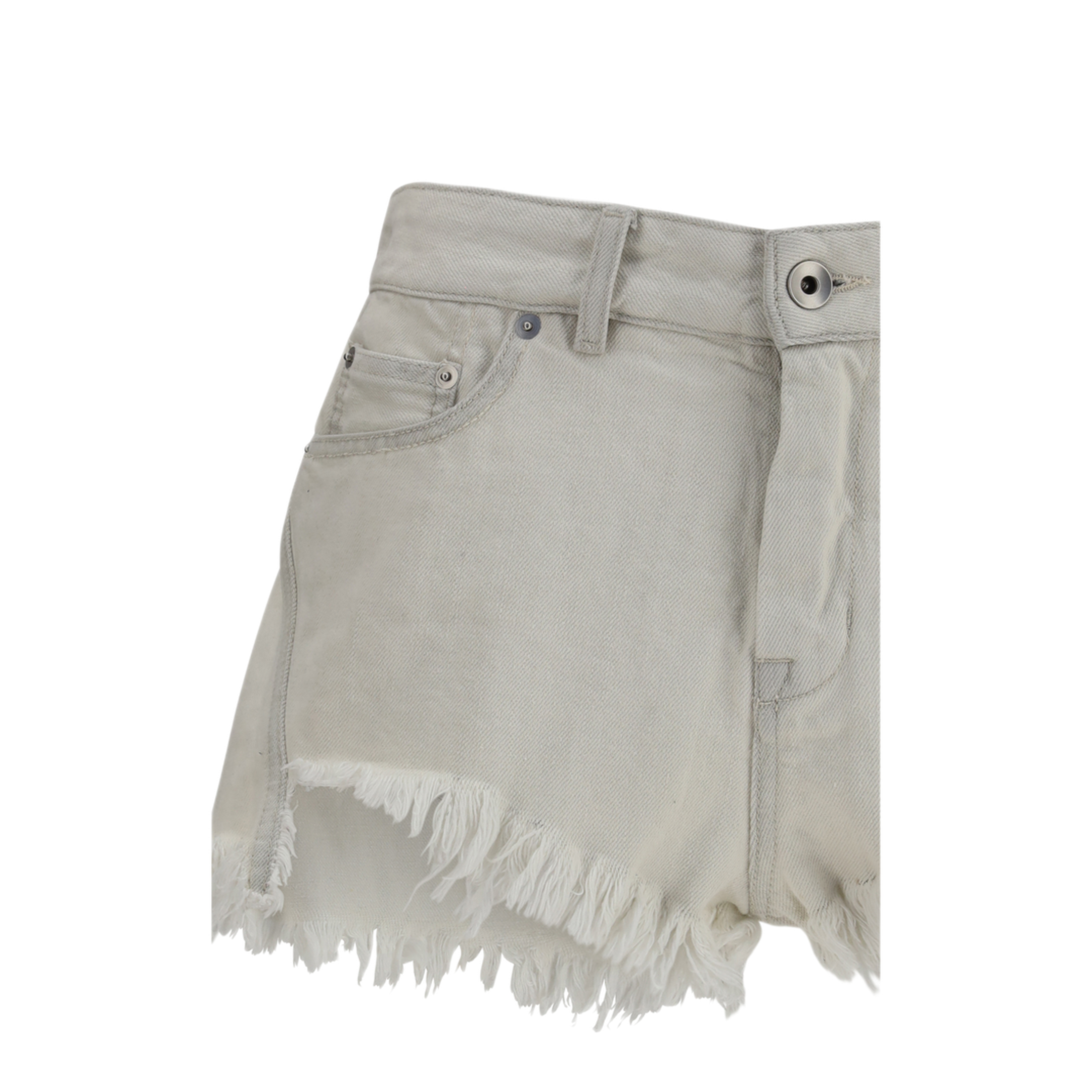 Shorts Temple Bias Cutoffs in Denim - Image 3