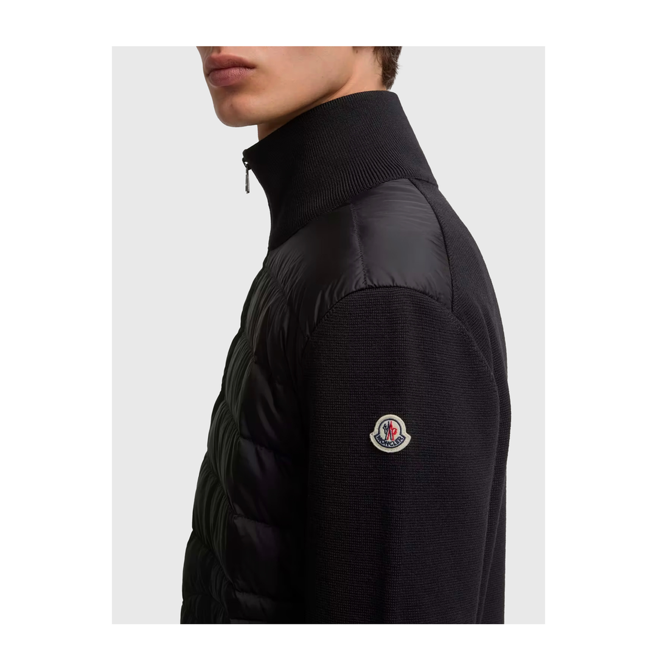 Padded Zip-Up Cardigan - Image 3