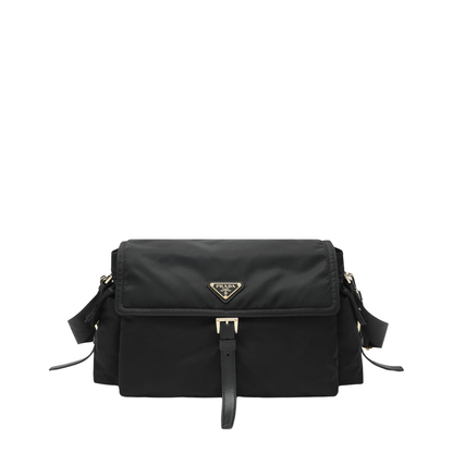 Explore Large Re-Nylon Shoulder Bags - Black - Image 1