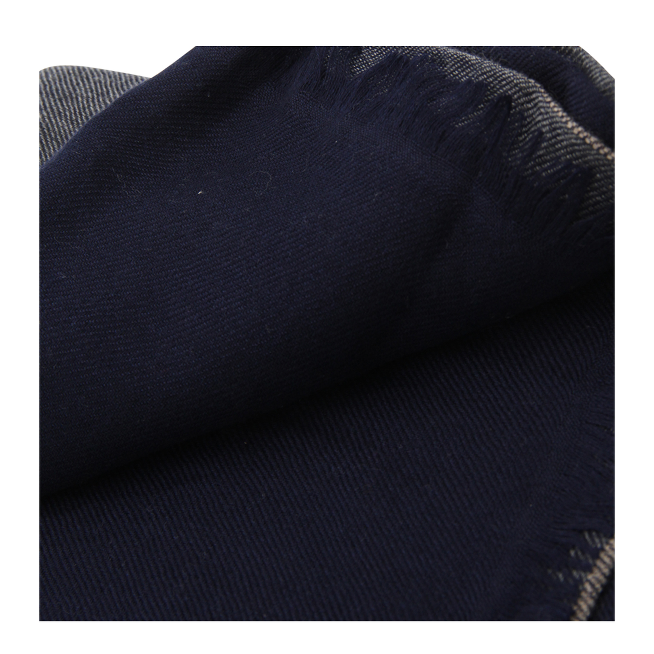 Colorblock Scarf in Blue Marine Color - Image 3