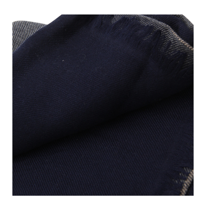 Colorblock Scarf in Blue Marine Color - Image 3