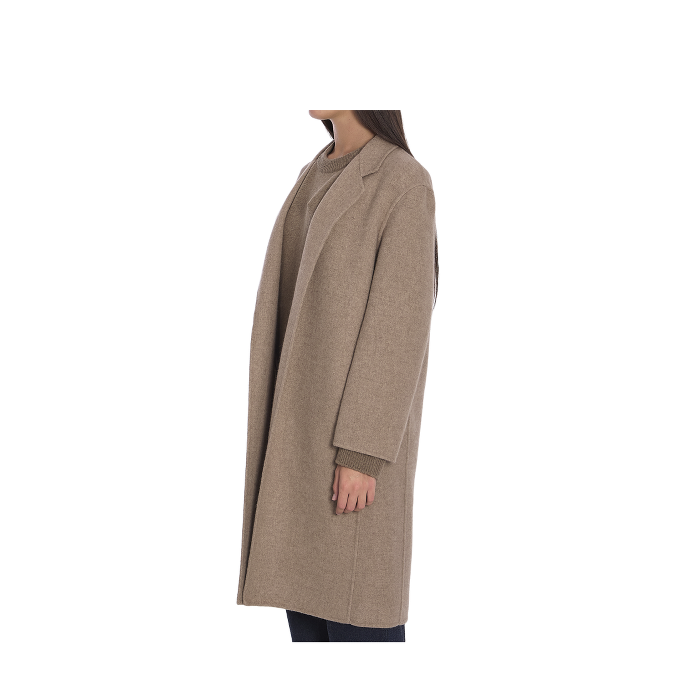 Cappuccino Cashmere Blend Fedra Coat - Image 5