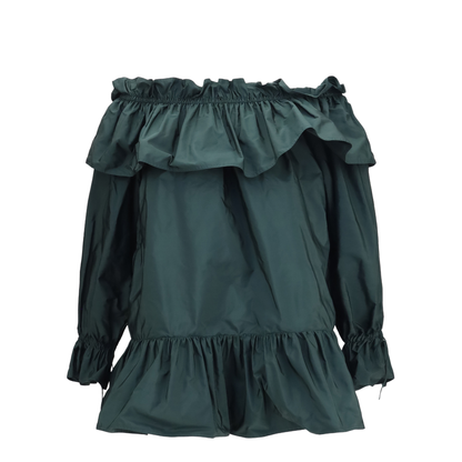 Ruffled Nylon Poplin Dress - Image 1