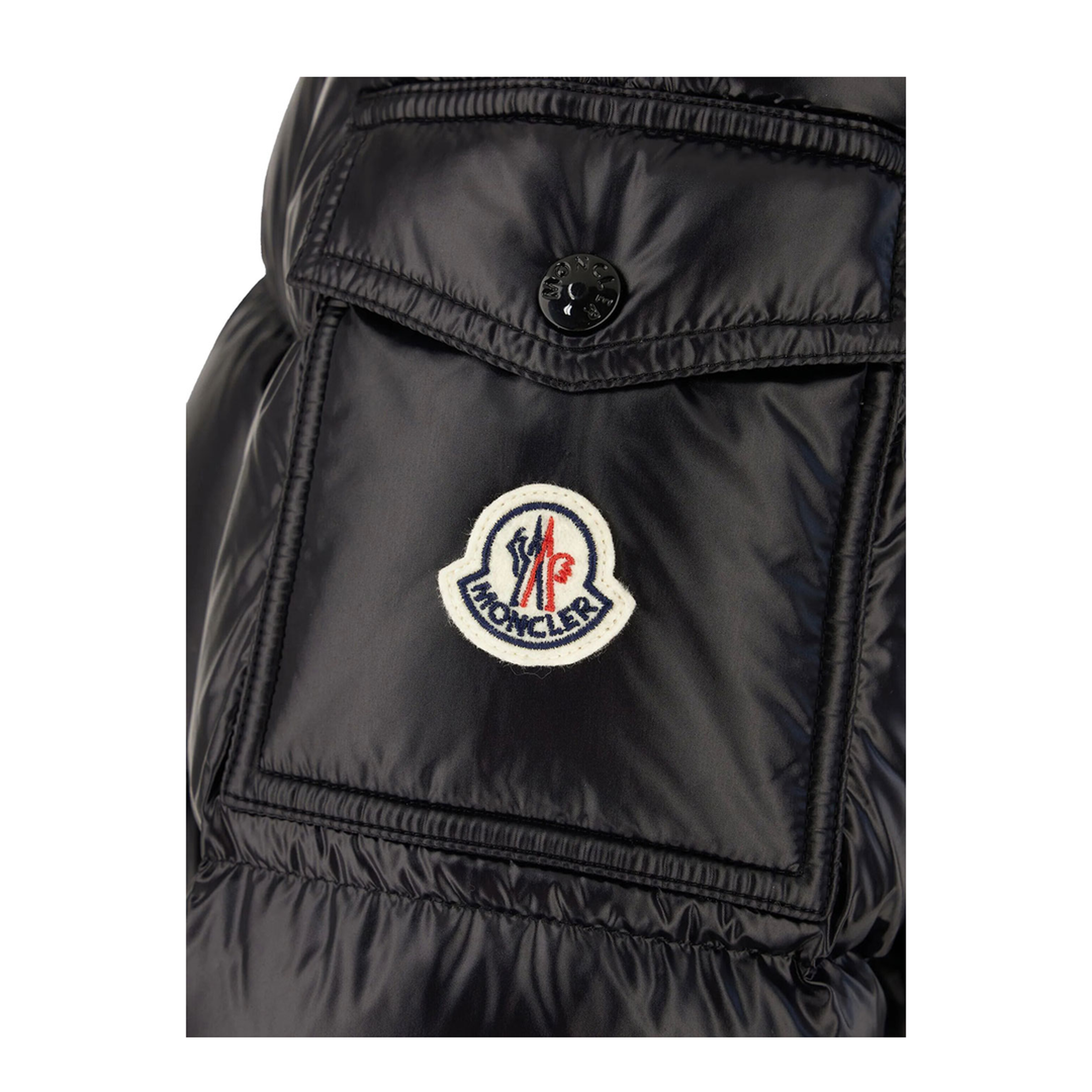 Hooded Short Down Jacket - Image 3