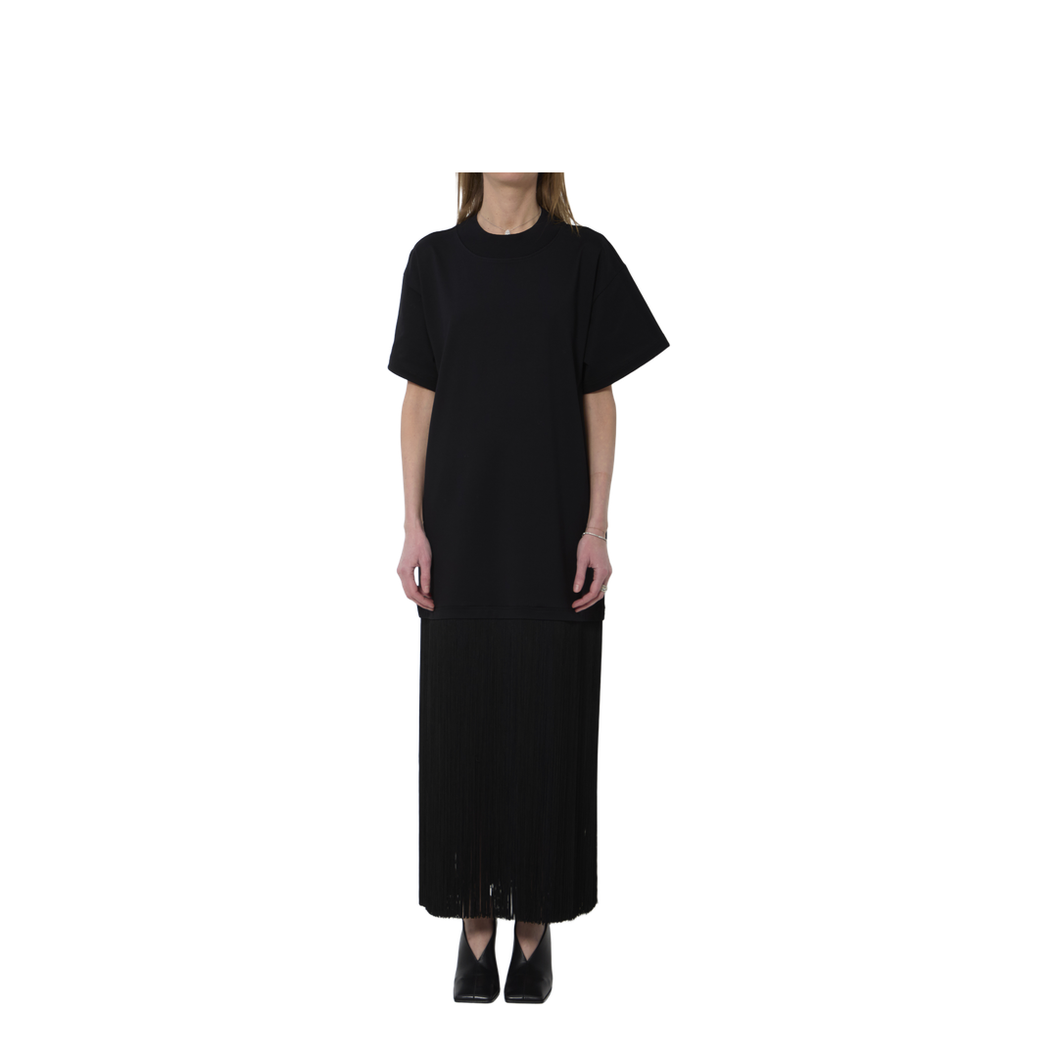 Maxi Dress With Fringes - Image 1