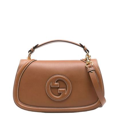 Blondie Large Leather Top Handle Bag - Tan - Image 1