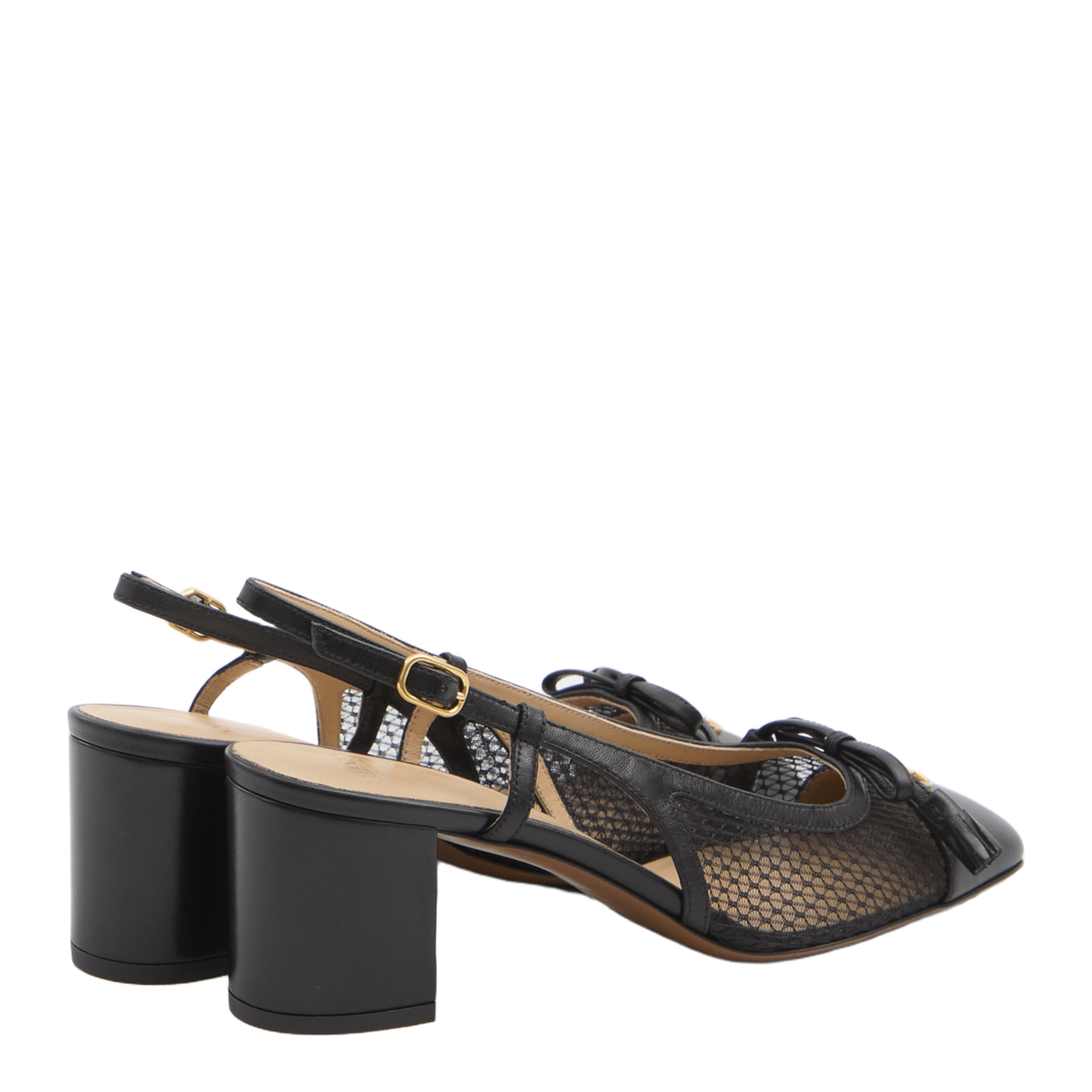 Black Valet Du Roi Slingback Pumps - Image 3