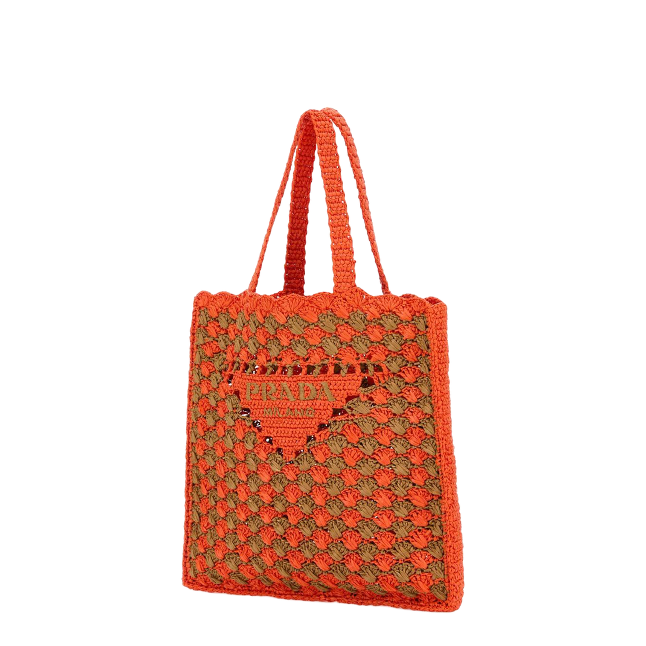 Two-tone Raffia Shopping Bag - Image 2