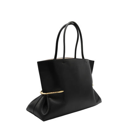 Pinch Nappa Leather Tote - Black - Image 2
