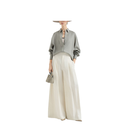Grey Linen Shirt - Image 3