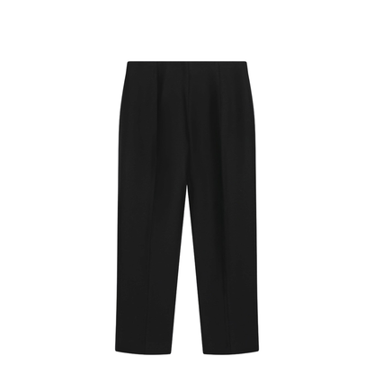 Black Wool and Silk Trousers - Image 1