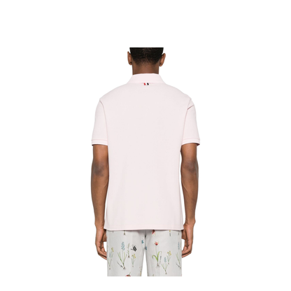 Pink Cotton Polo Shirt - Image 3